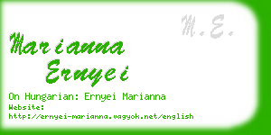 marianna ernyei business card